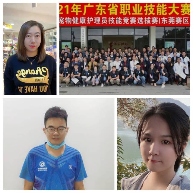 左上：潮州刘晓璐、右上：东莞刘丽丹；左下：深圳麦志峰、右下：佛山罗秀芬