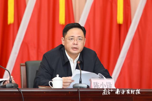 揭阳市委副书记陈小锋主持会议。南方农村报 谭家富 拍摄
