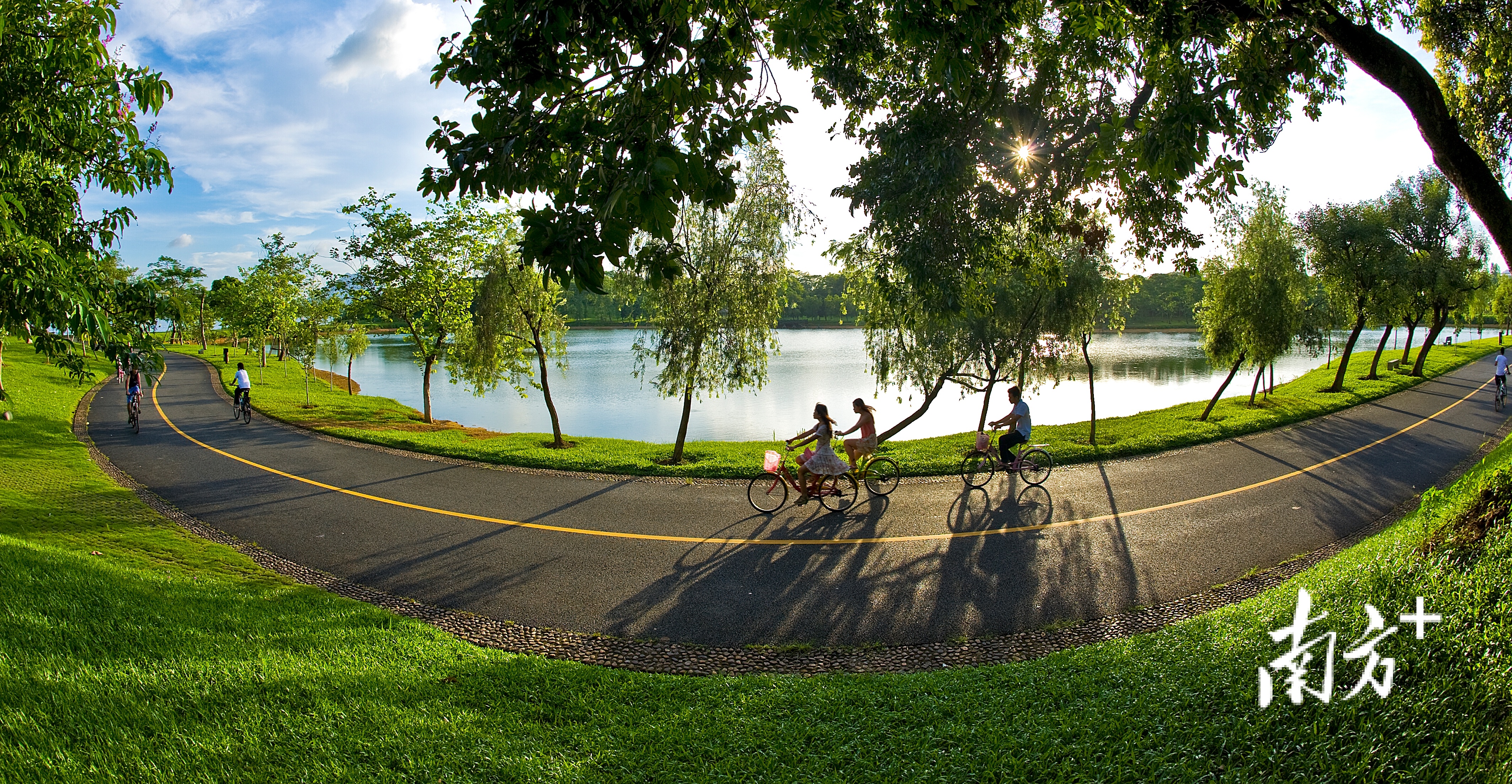 松山湖绿道。 松山湖绿道。