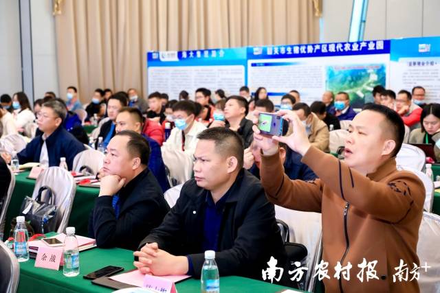 会议现场观众认真听取报告