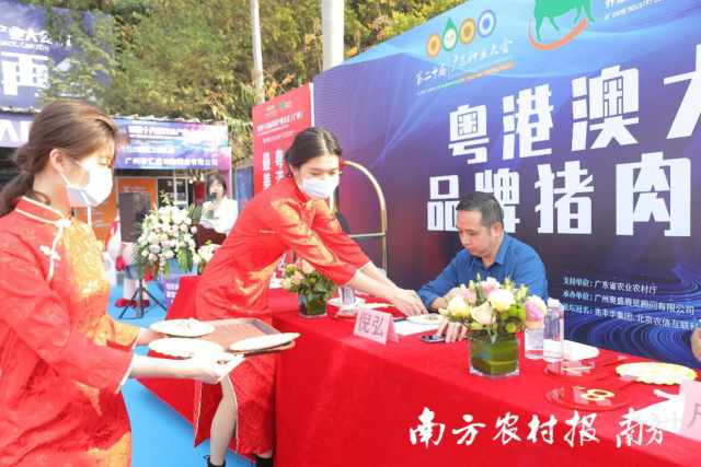 评审专家现场品尝猪肉