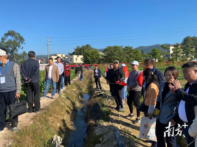 参观和利农增城七彩田园基地。