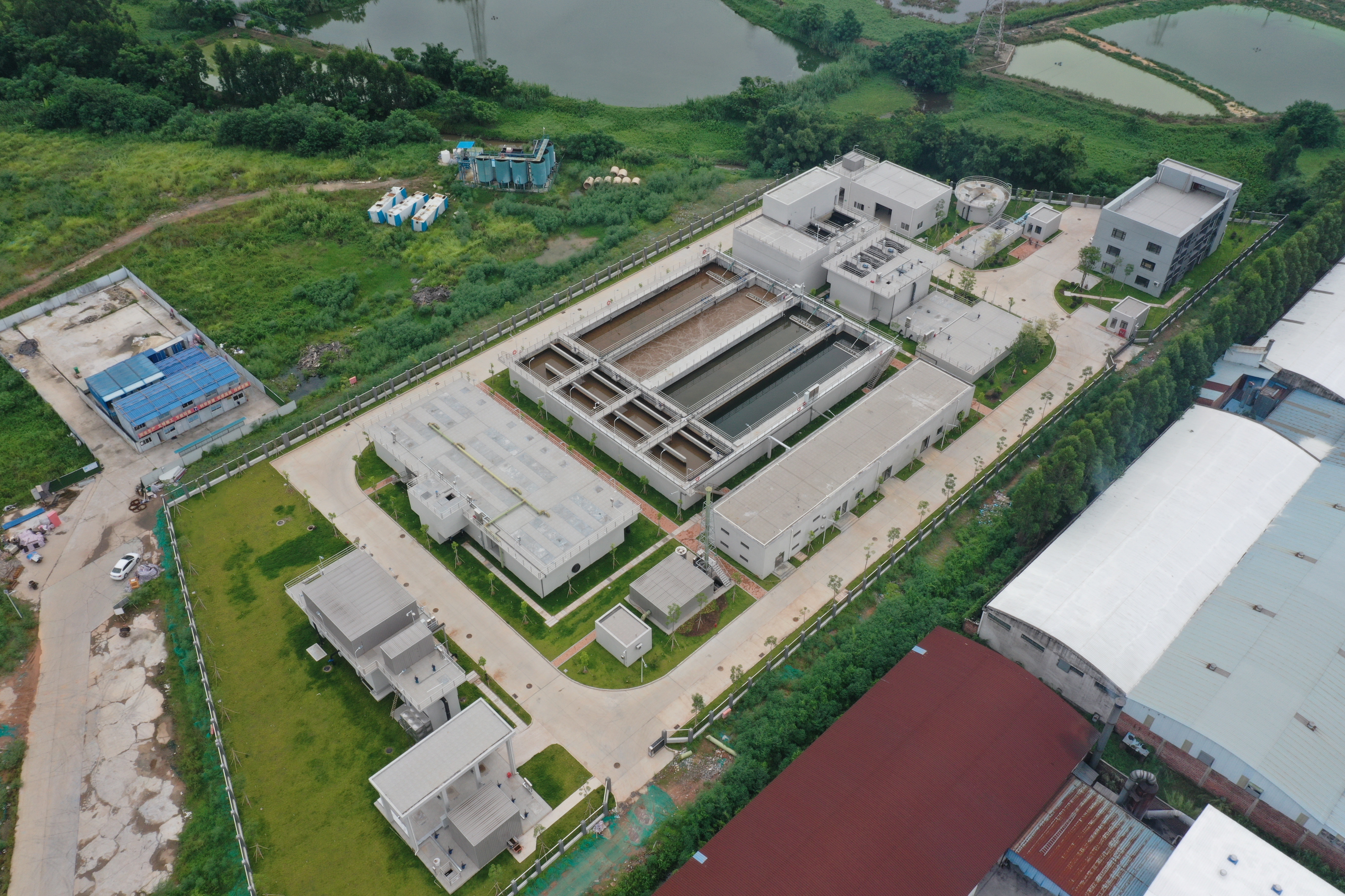 高明区杨和镇第三（对川）污水处理厂已投入试运行。高明供图  受访者供图