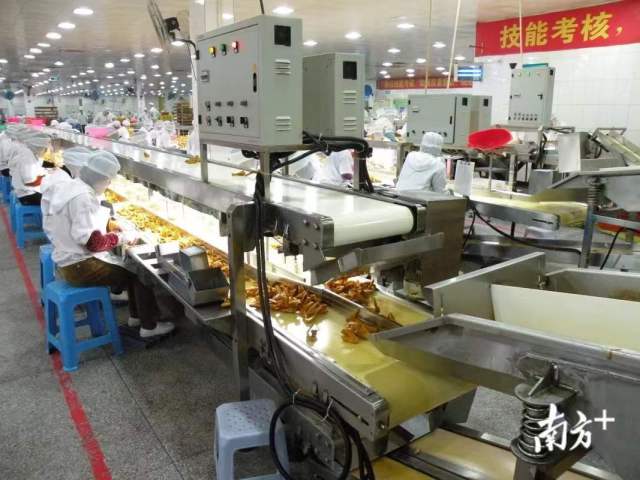 饶平盐焗鸡加工车间