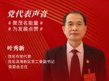 叶秀新：聚焦产城融合、城乡融合，打造现代化滨海城市示范区|茂名党代会新观察