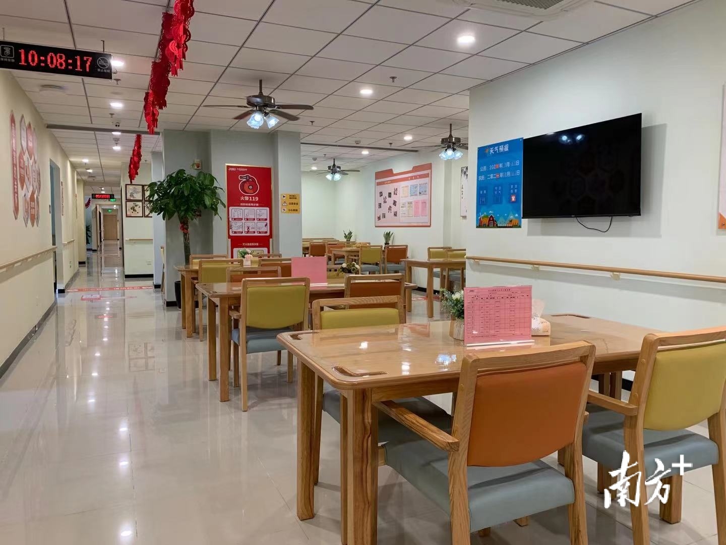 长者饭堂一隅。 长者饭堂一隅。