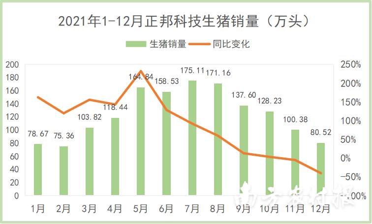 稳居第二！正邦科技年出栏生猪1492万头，多举措降本增效