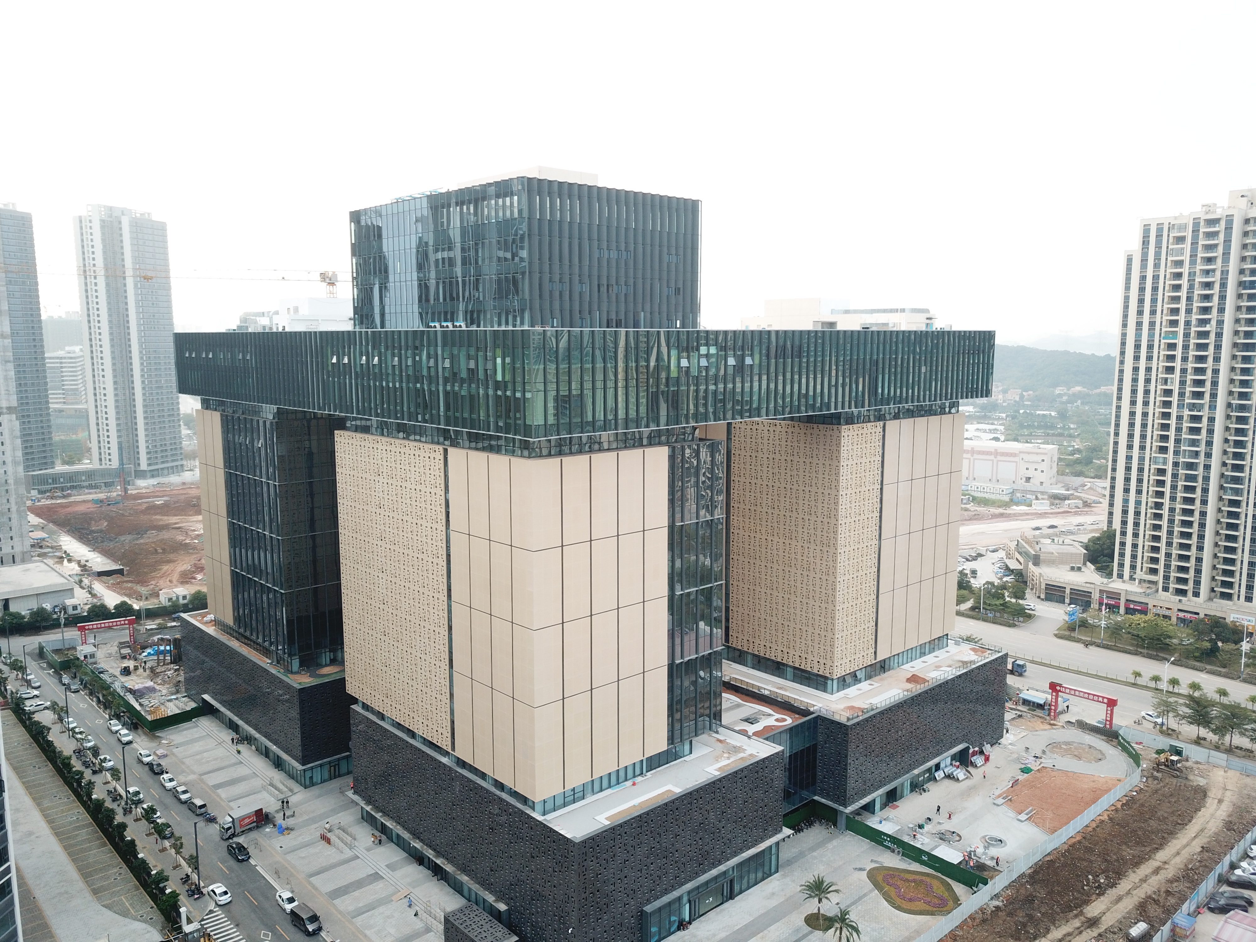 建设中的江门市档案中心。中铁建设集团供图 建设中的江门市档案中心。中铁建设集团供图
