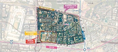 项目地块位于华南快速干线和花城大道交叉口东北侧，用地面积为11.09公顷。