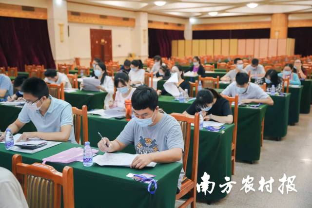 第五届广东省农产品质量安全检测技能竞赛（畜禽产品）理论考核现场 