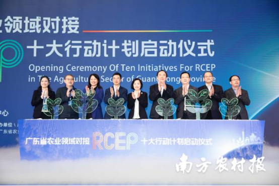 2021年12月，“广东省农业领域对接RCEP十大行动”正式启动