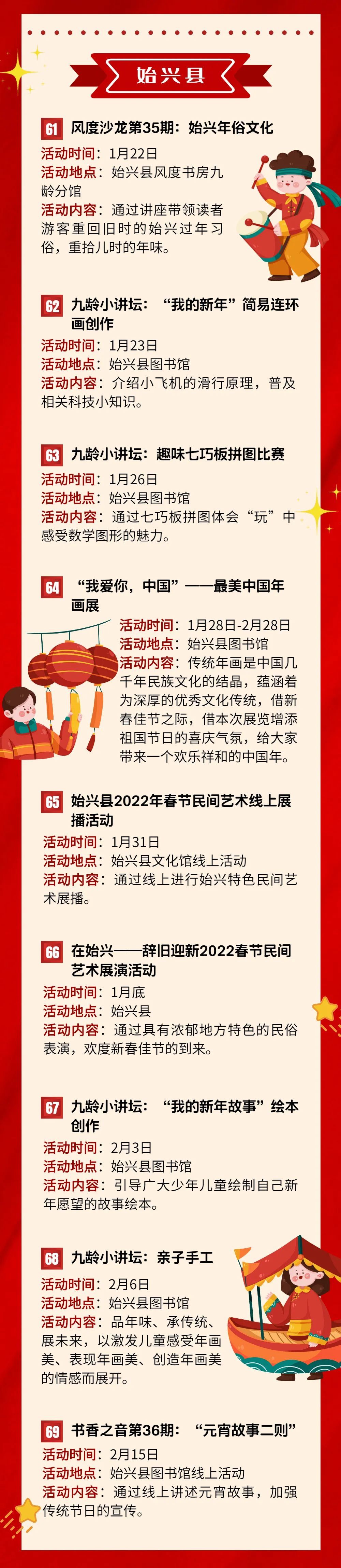 2022年春节前后韶关文旅体活动汇总