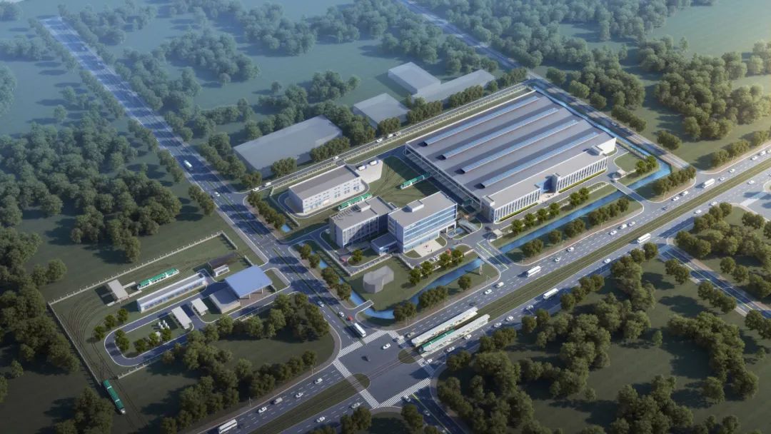 车辆段效果图。