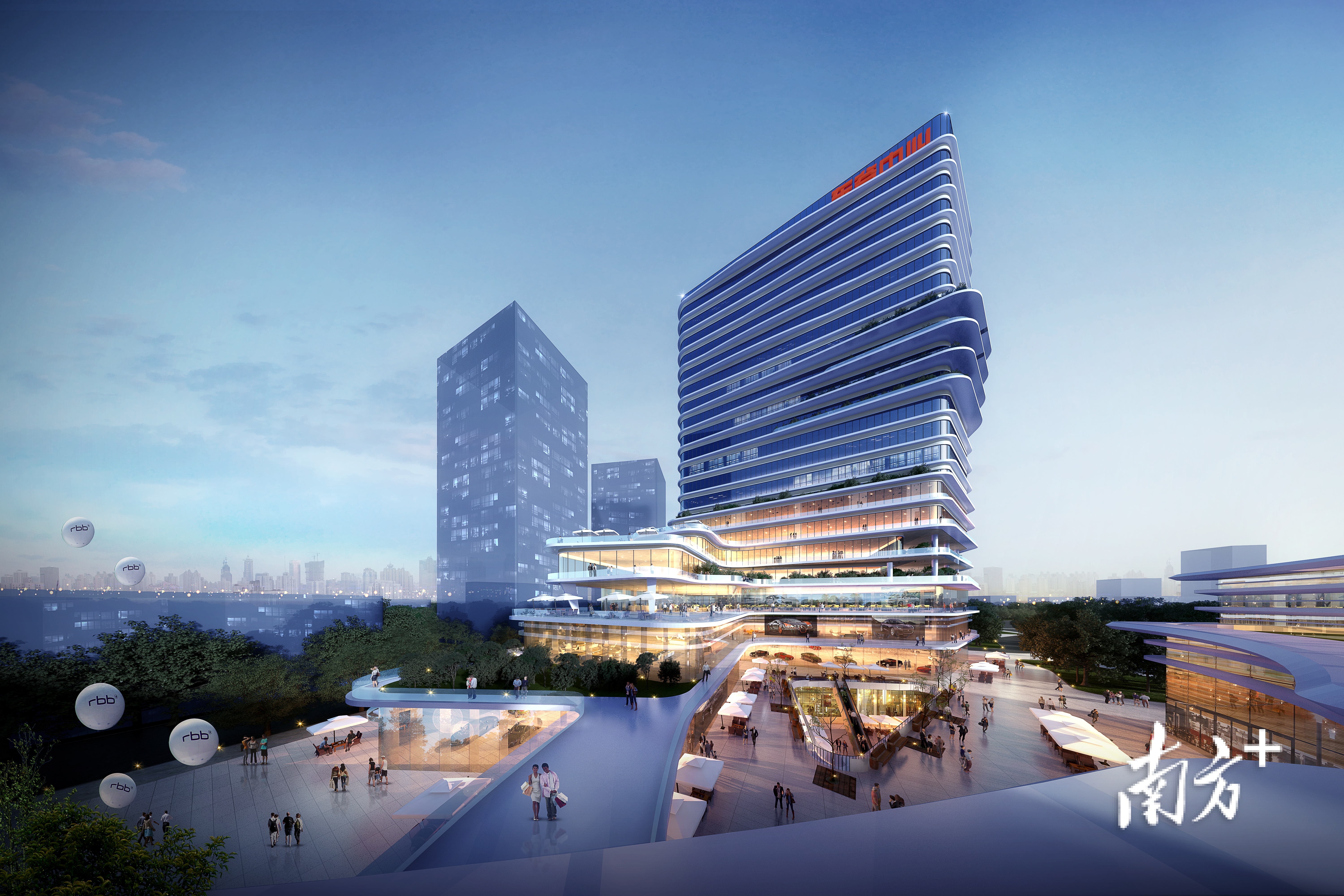 东谷中心项目效果图