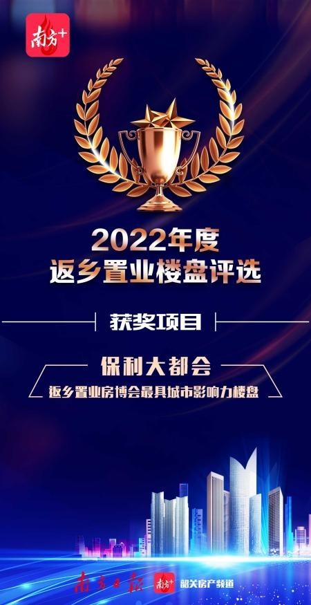 返乡置业房博会最具城市影响力楼盘——保利大都会。