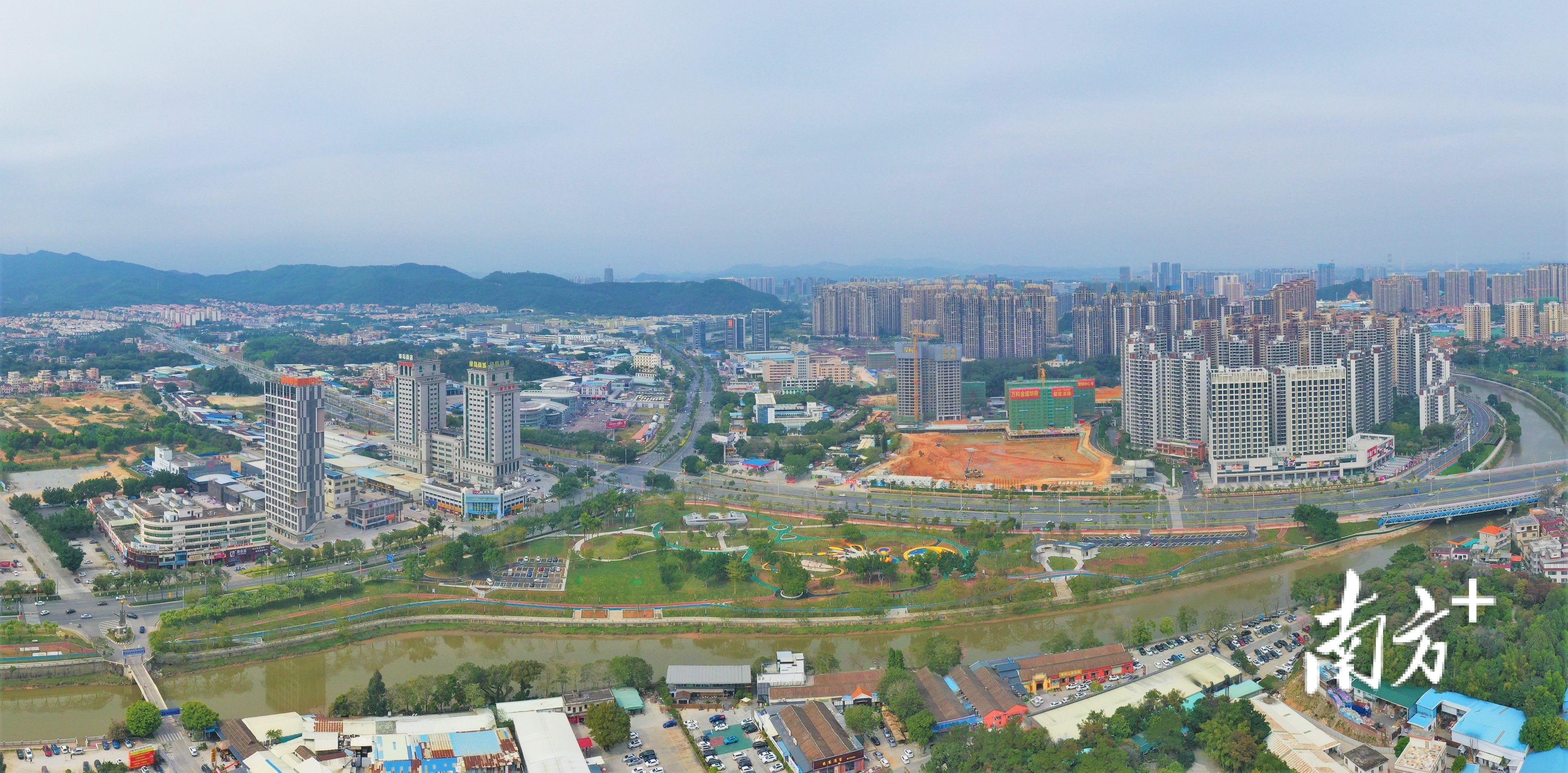 篁庄公园俯瞰图。杨兴乐 拍摄 篁庄公园俯瞰图。杨兴乐 拍摄