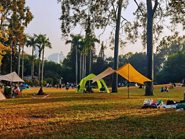 最新最全！广州24个公园绿地开放搭帐篷区域
