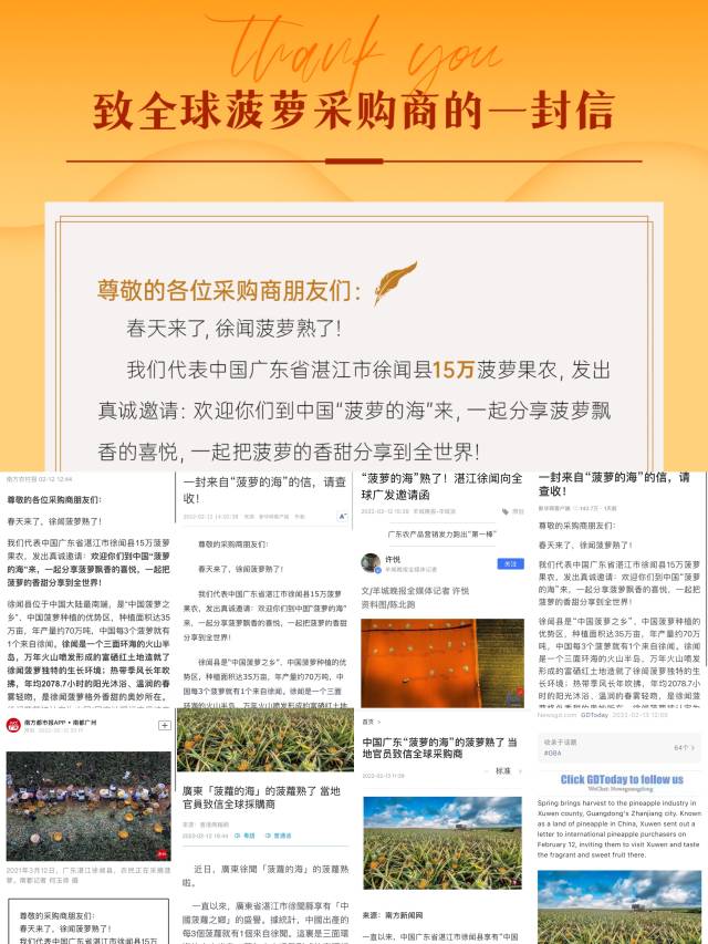 “菠萝的海”来信，一呼百应