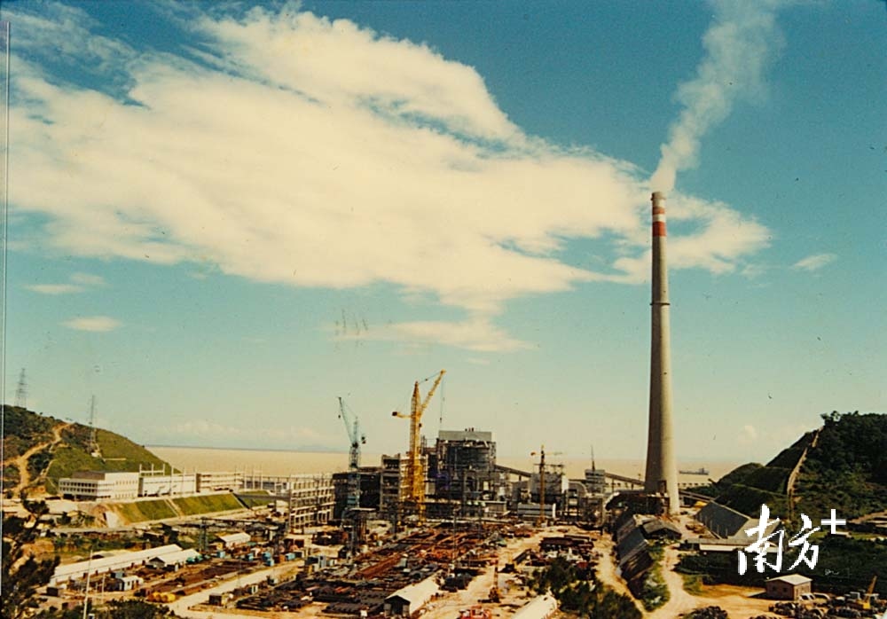 建设中的沙角A电厂