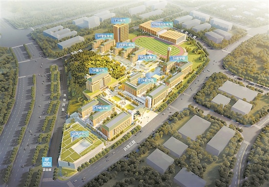 执信天河校区效果图。学校供图