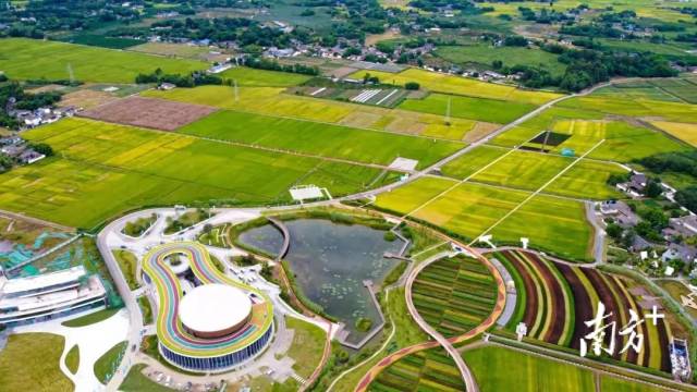 位于四川邛崍的天府現(xiàn)代種業(yè)園風(fēng)景如畫,。