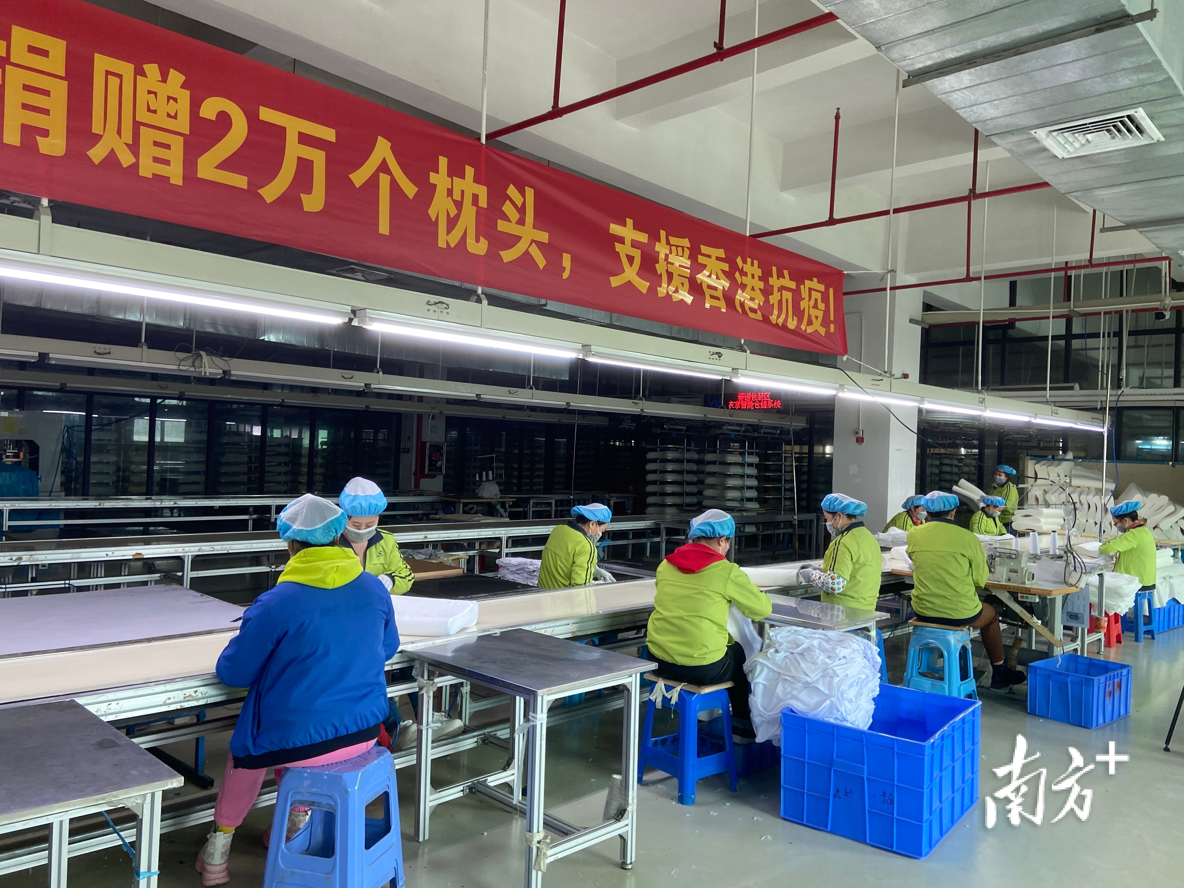 2月25日上午11时,满载着记忆枕的首批运输车,从位于塘厦镇的东莞赛诺家居用品有限公司驶出。从订单确定到紧急协调采购、生产、发运,再到最终交付,耗时不到48小时。