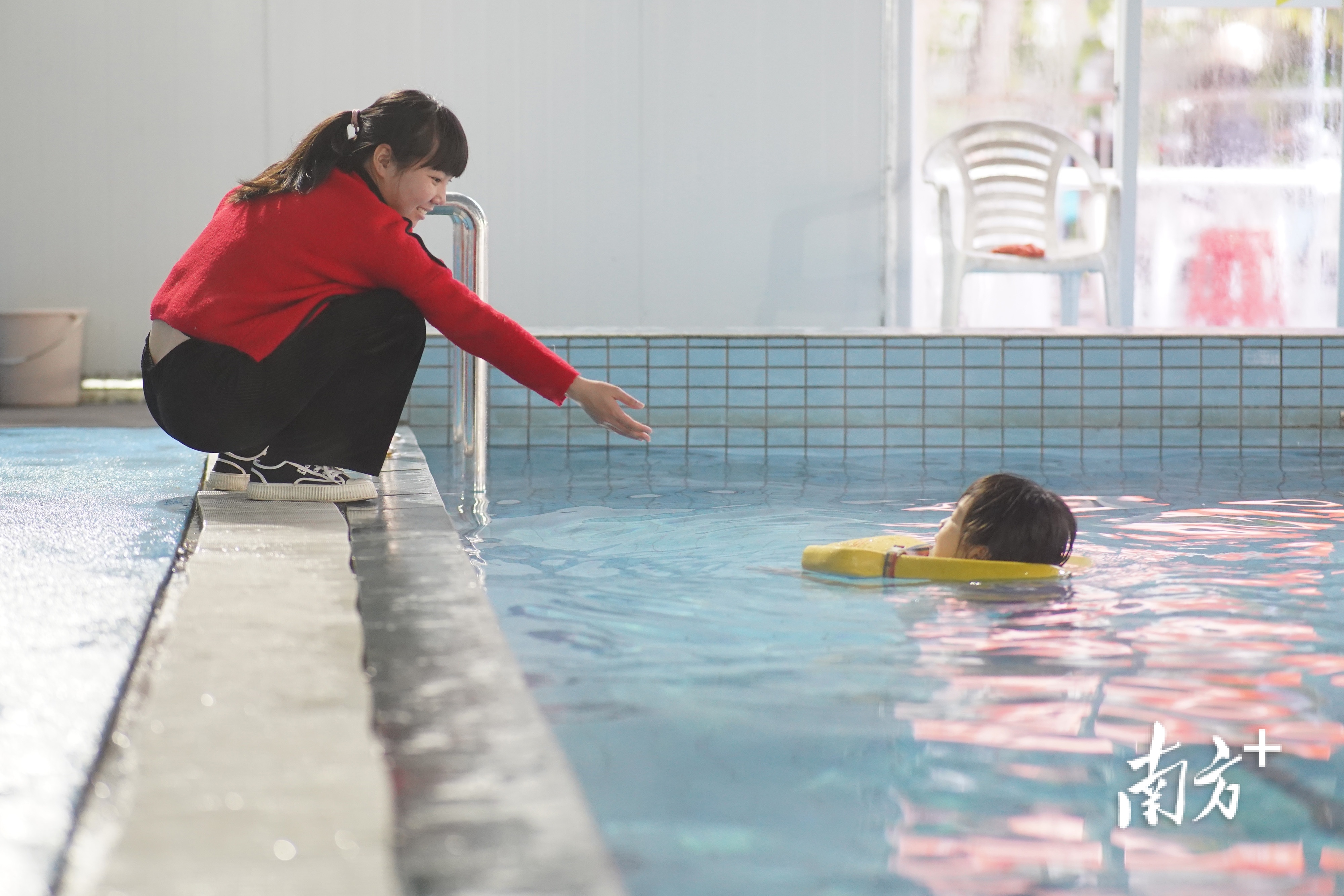 欧阳泳欣在游泳。 戴嘉信 拍摄 欧阳泳欣在游泳。 戴嘉信 拍摄