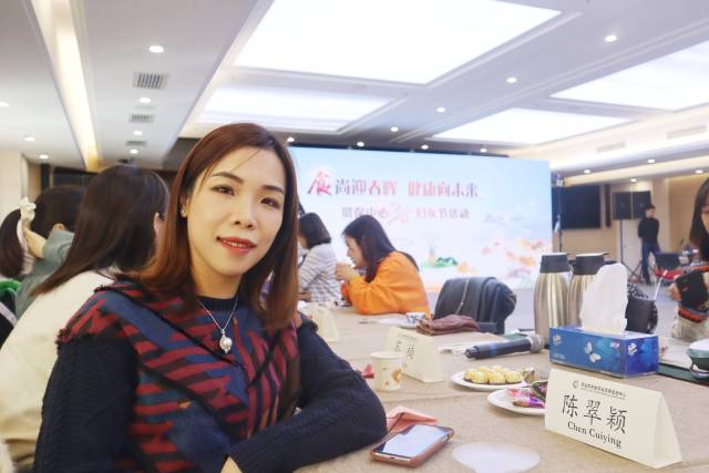 陈翠颖在北京参加3·8妇女节相关活动——“食尚迎春晖•健康向未来”。