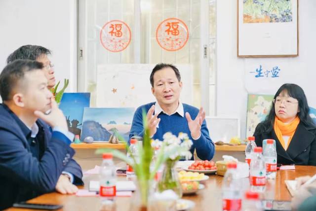李建藝在黑石嶼文化驛站揭牌座談會(huì)上講話,。