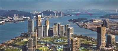 中科院明珠科学园所在片区。目前南沙正以南沙科学城为统揽大力推动科技创新平台建设。（南宣供图）