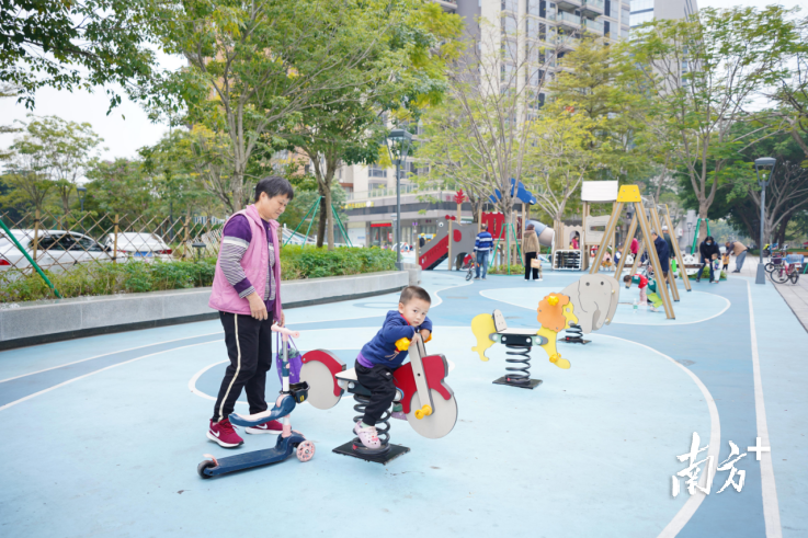 广发片区儿童活动区。