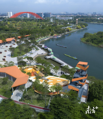 三江六岸滨水岸线示范段一期。