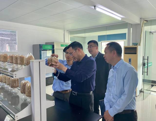 负责人向调研组介绍研究项目