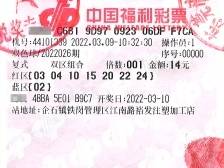 东莞彩民幸运中得双色球大奖753万元