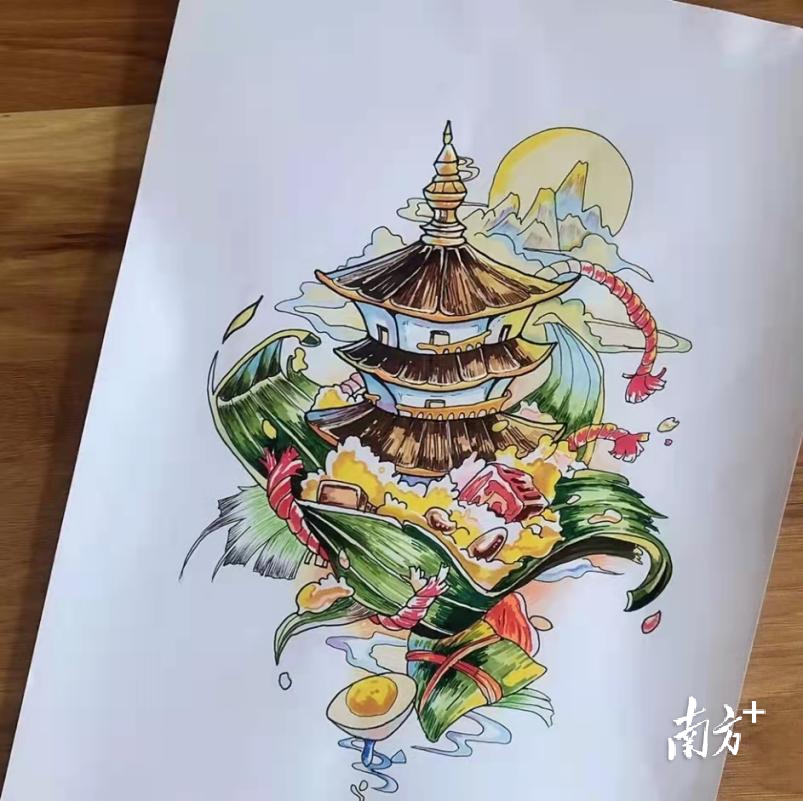 乡村振兴志愿者设计的“都平手信”照片。