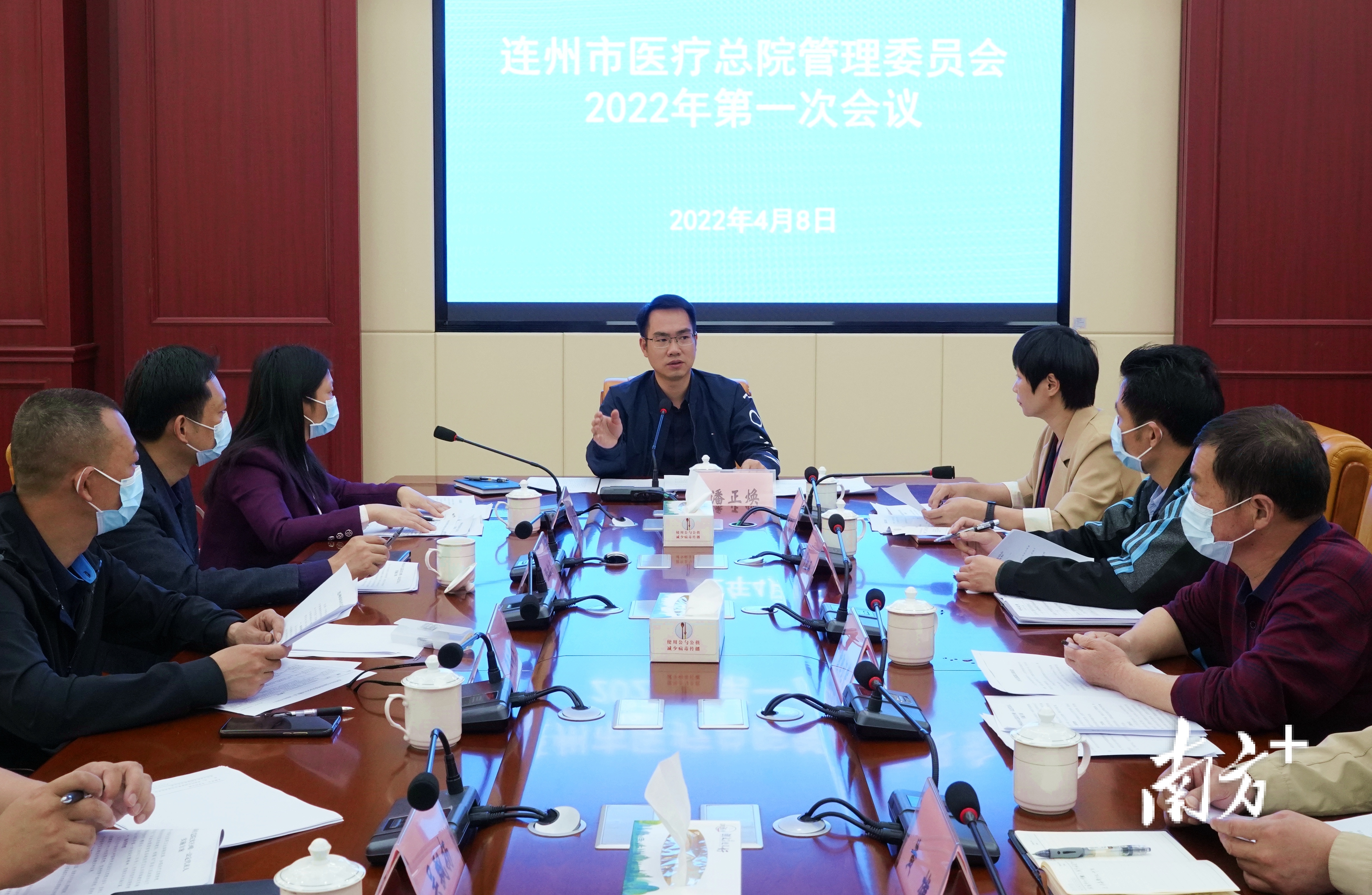 潘正焕就医共体建设工作进行部署。黄津 摄