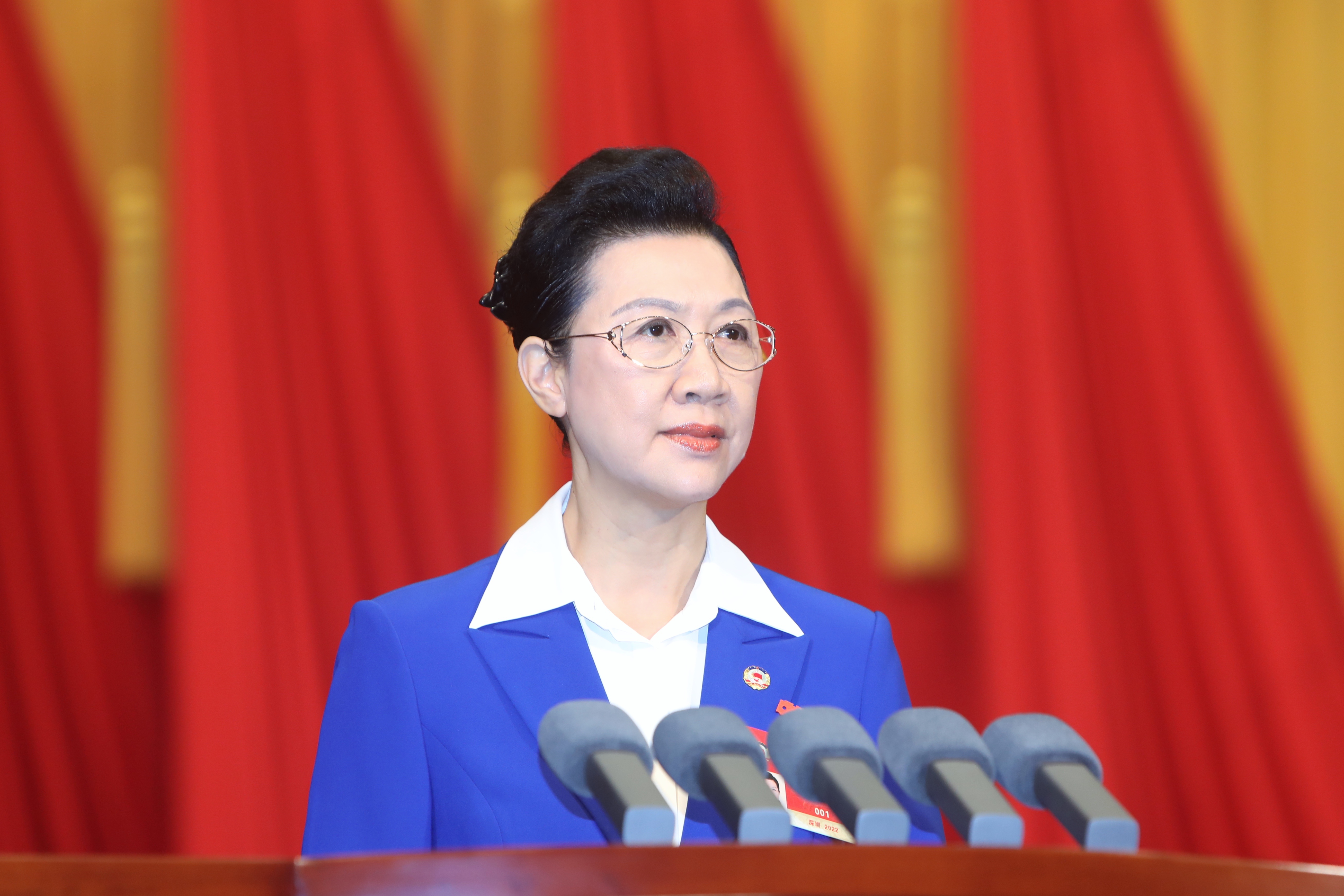 深圳市政协主席林洁作政协深圳市第七届委员会常务委员会工作报告。&nbsp;