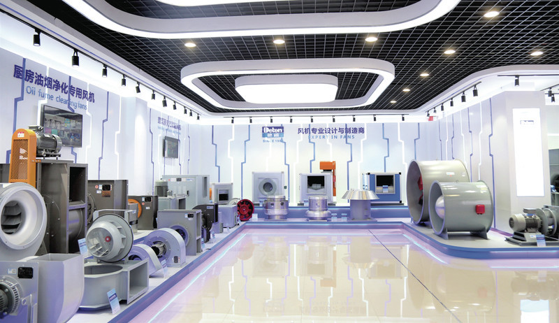 德通风机展览厅。德庆融媒体中心供图