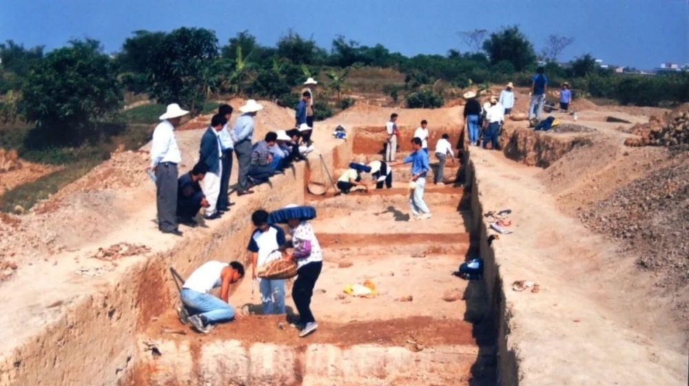 银岗窑场考古发掘现场。 银岗窑场考古发掘现场。