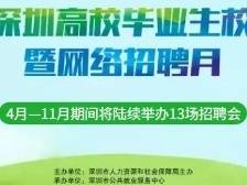 万余就业岗位在等你！@高校毕业生，深圳将举办13场招聘会