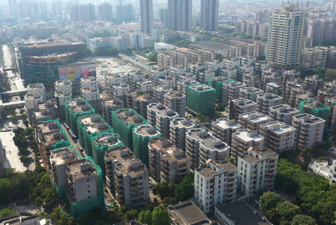 桂一社区海棠村小区航拍.