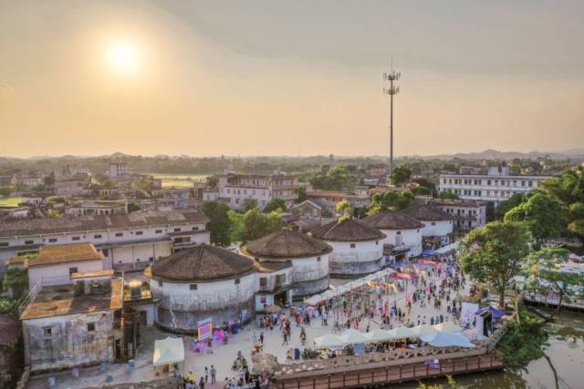 开平市塘口镇天下粮仓、七夕等墟  