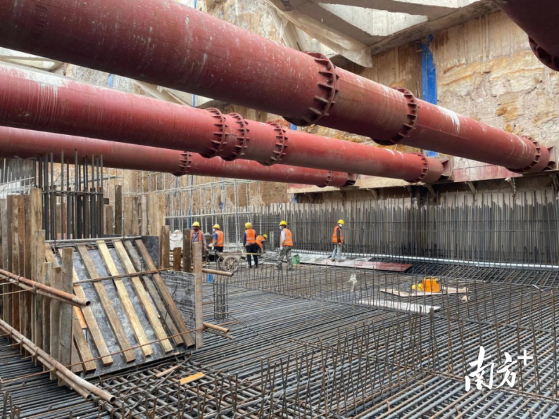 1号线项目建设工地。