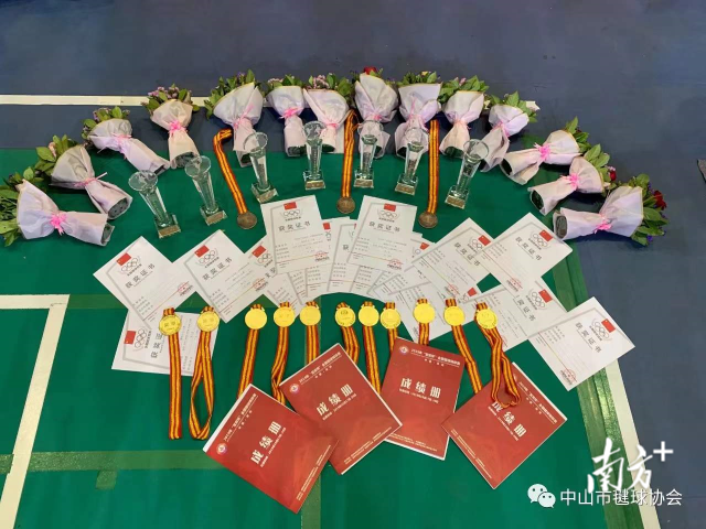 中山毽球获得的奖项。