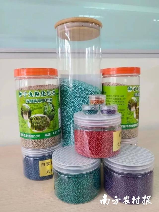 在播种前利用丸粒化机械与丸粒化材料对种子进行包衣&nbsp;