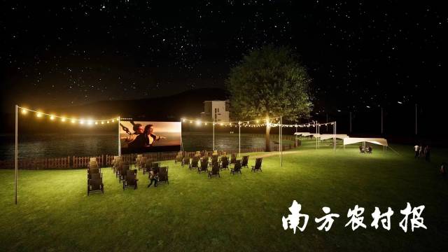 创鲜农业公园即将上线的“星空电影院”活动 刘淑芬/摄