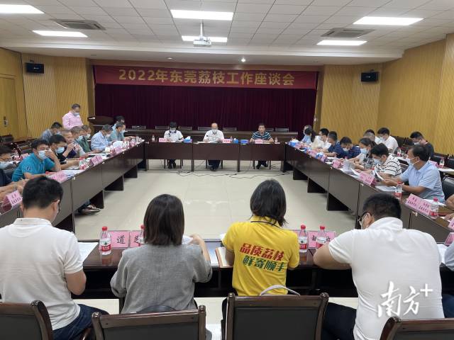2022年东莞荔枝工作座谈会现场。