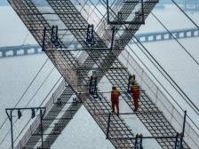 270米，恐高者慎入！挑战深中通道世界最高海上施工猫道|船说广东