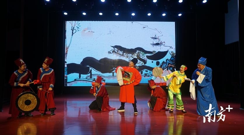 采茶小戏彩排现场。李琼 摄