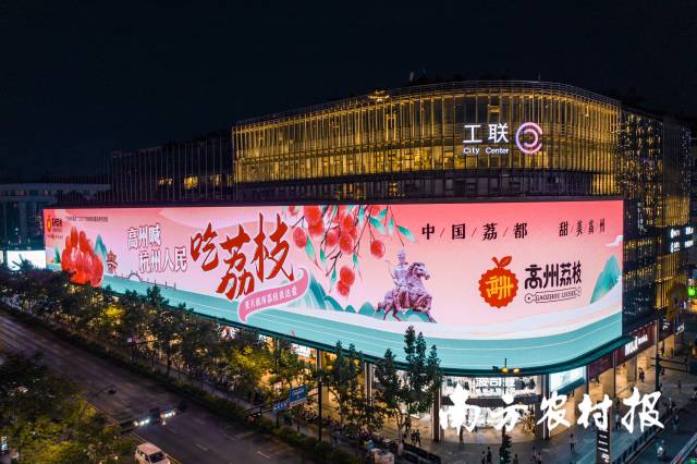 520高光！高州荔枝亮屏“亚洲之最”西湖天幕